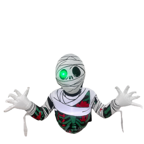 3.5FT   Halloween  terrifying mummy that rotating on the window