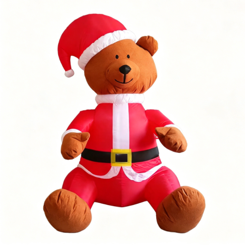 Christmas inflatable decorations;8FT Teddy Bear;indoor/outdoor yard decorations;for Christmas party