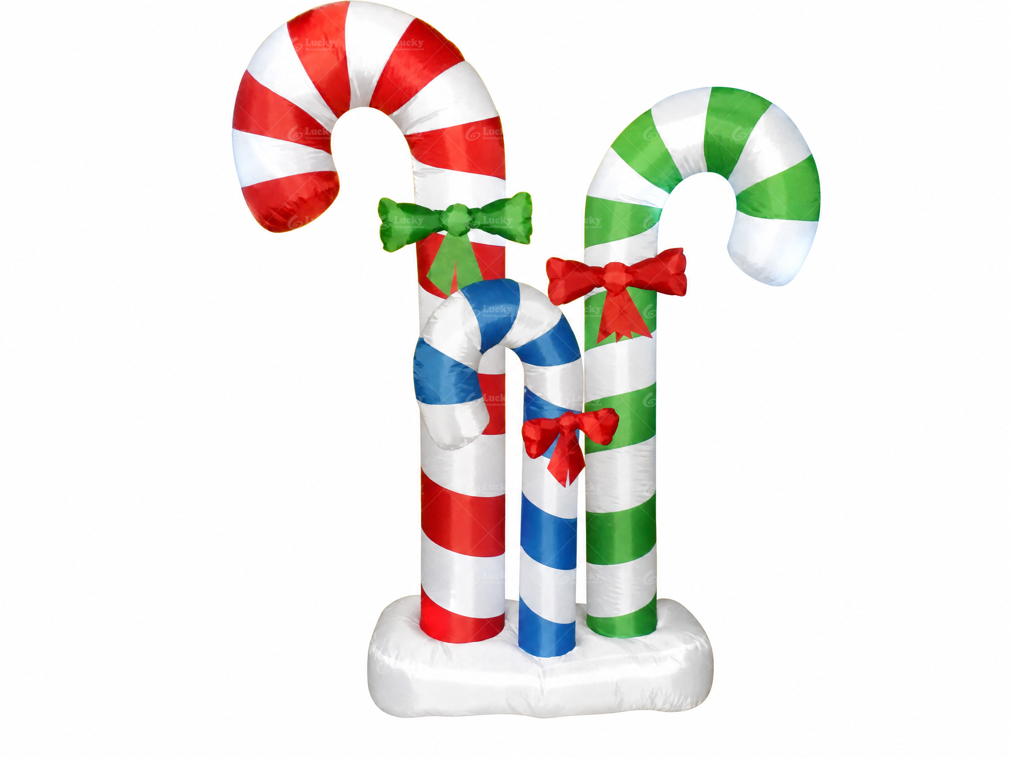 Christmas inflatable decorations;7.5FT 3-Piece Candy Cane;indoor/outdoor yard decorations;for Christmas party