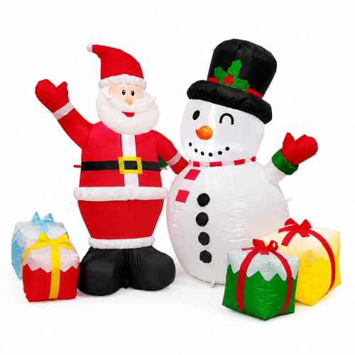 Christmas inflatable decorations;4FT Santa Claus and snowman;indoor/outdoor yard decorations;for Christmas party